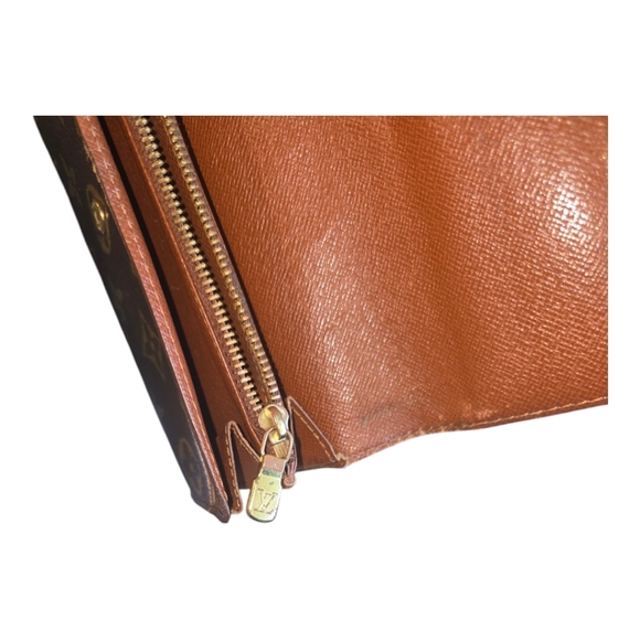 LV VINTAGE SARAH LEATHER WALLET LOUIS VUITTON BROWN MONOGRAM - Picture 13 of 16